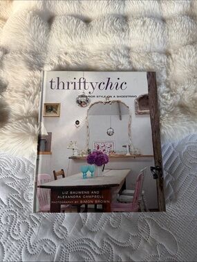 Thriftychic Hardcover Book - Cream Cover with Pink Accents